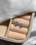 Aros Flor de Cristal • Plata 925