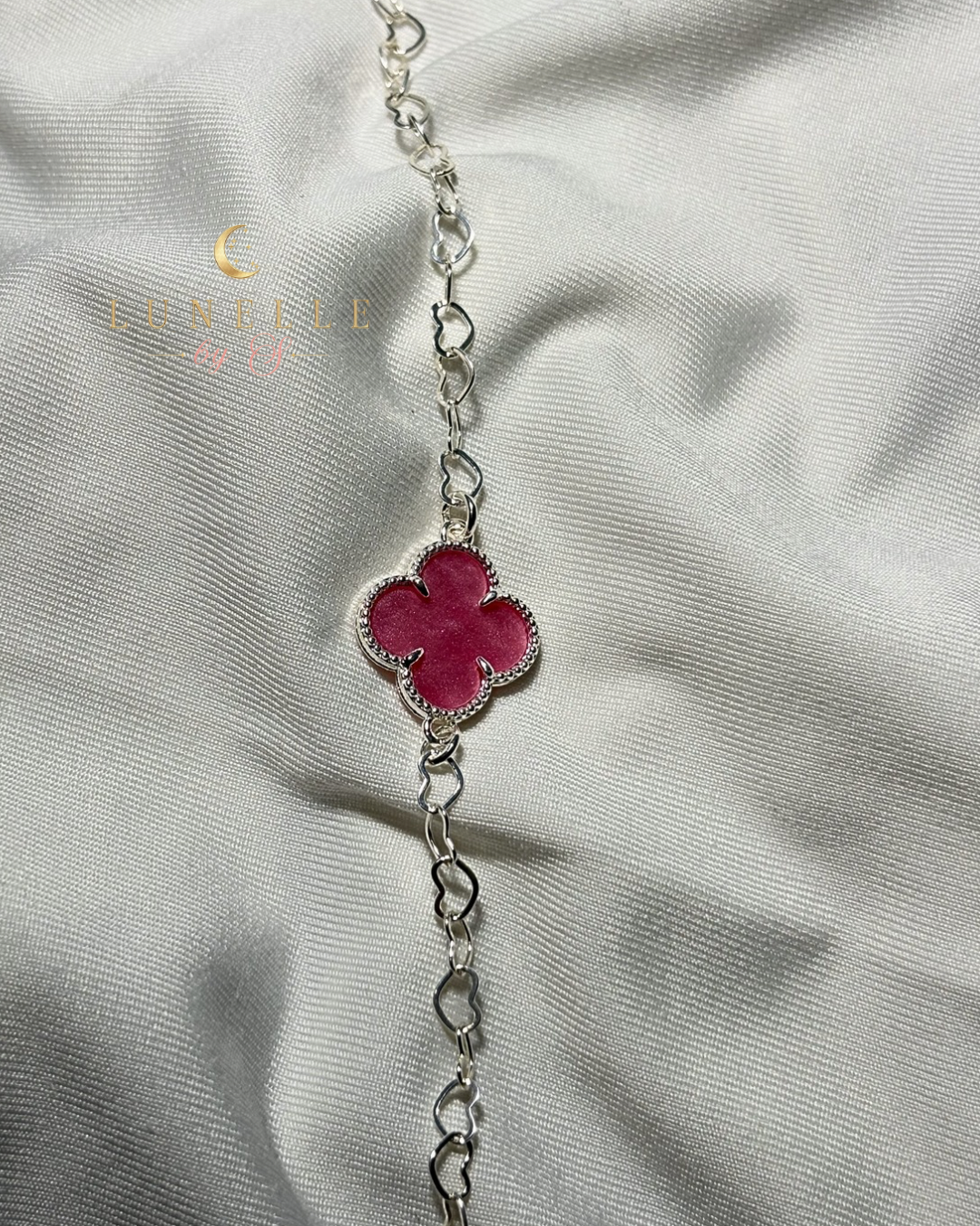Pulsera Clover Rosé • Plata 925