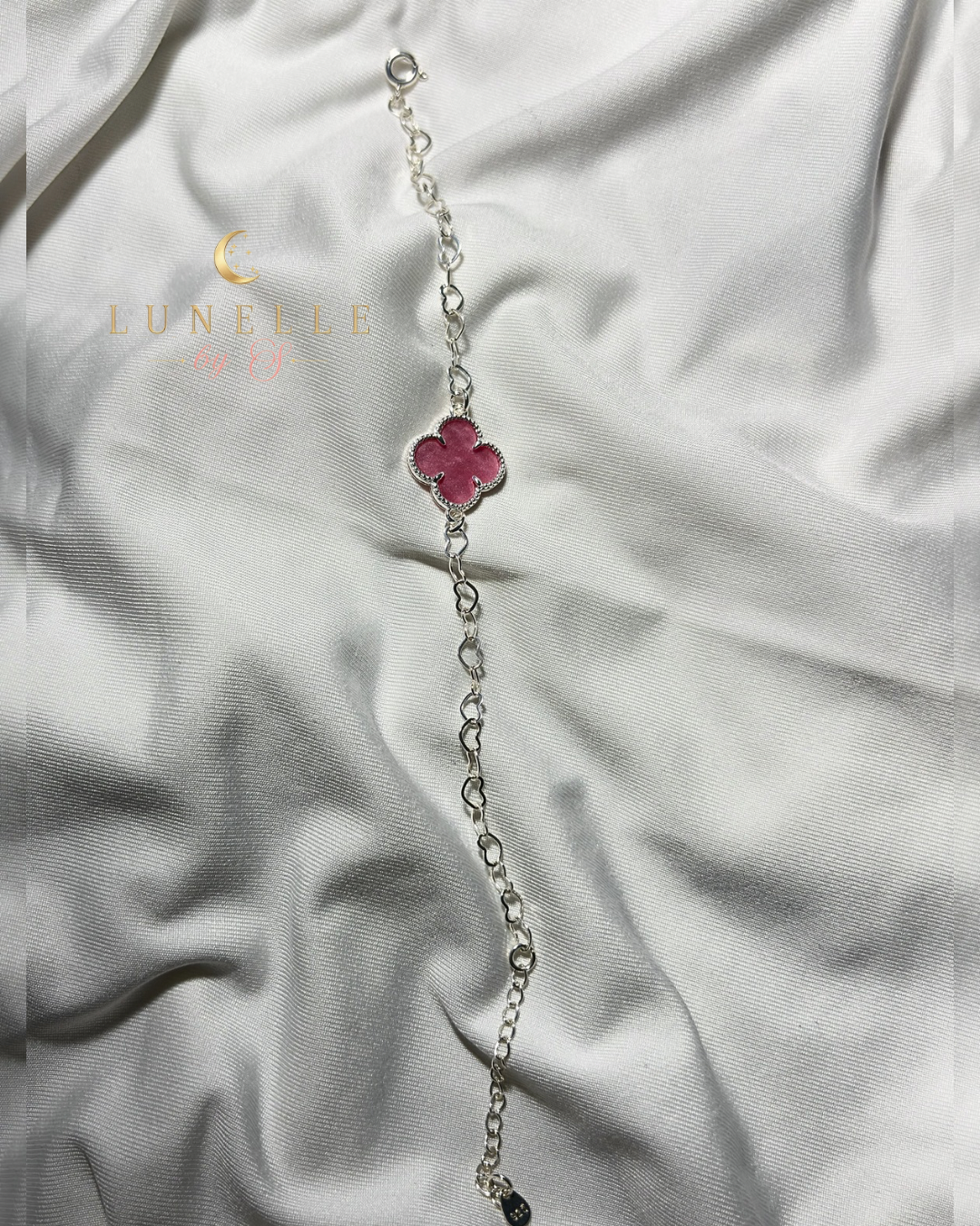 Pulsera Clover Rosé • Plata 925