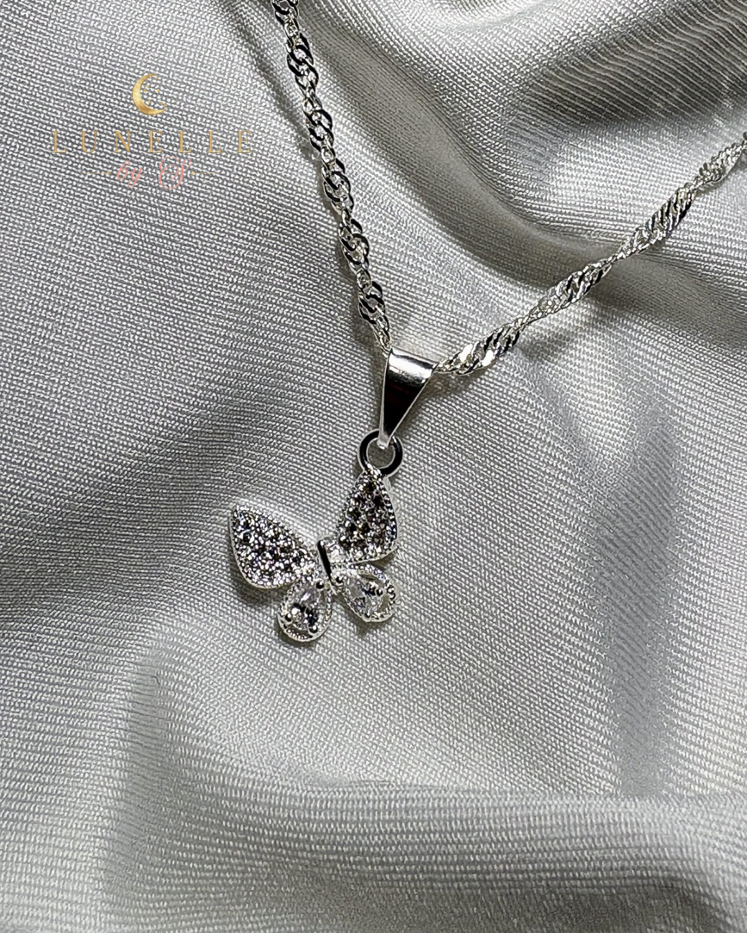 Collar Brillo de Mariposa • Plata 925