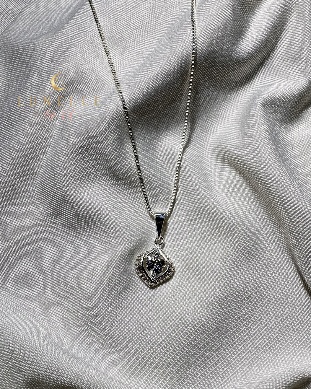 Collar Corazón Brillante • Plata 925