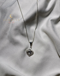 Collar Corazón Brillante • Plata 925