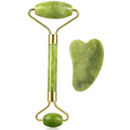 Set Facial de Jade: Rodillo + Gua Sha